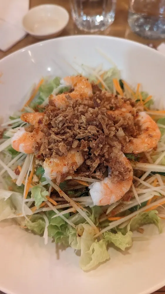 Salade Papaye Au Crevettes Roses